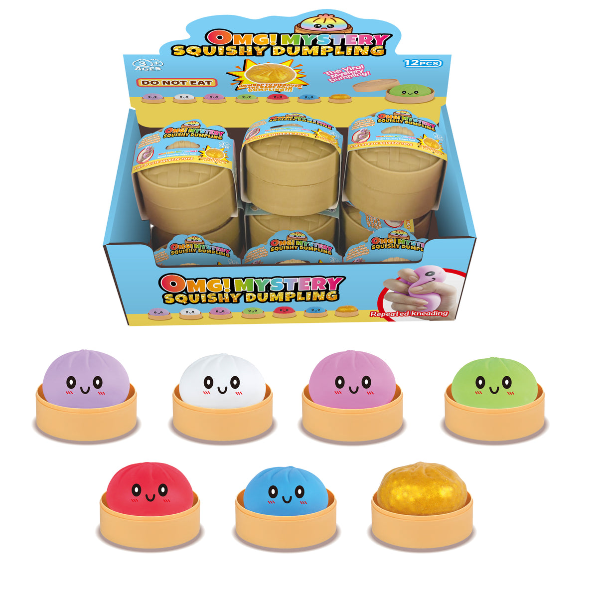 Mystery NEON Dumpling Squishy 8.5cm