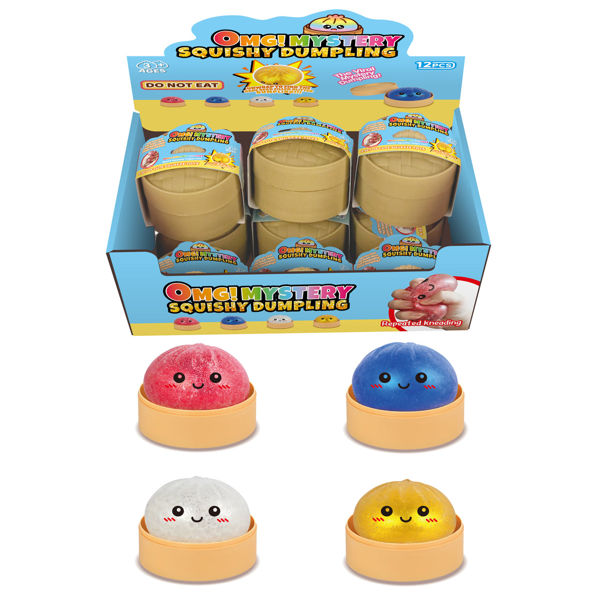 Mystery Bead Filled Dumpling Squishy 8.5cm