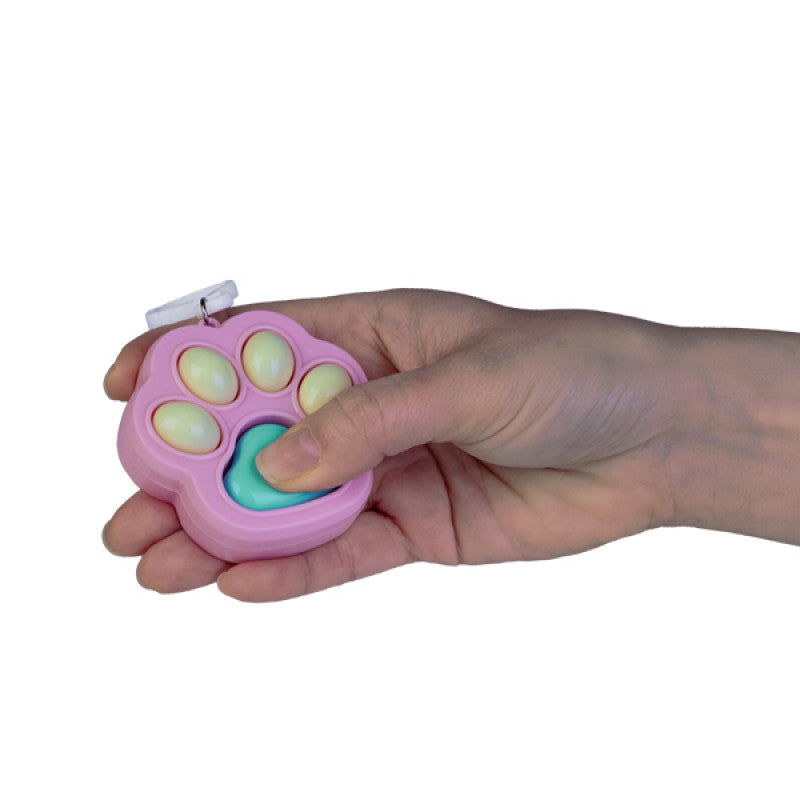 Cat Paw Click Fidget Keychain