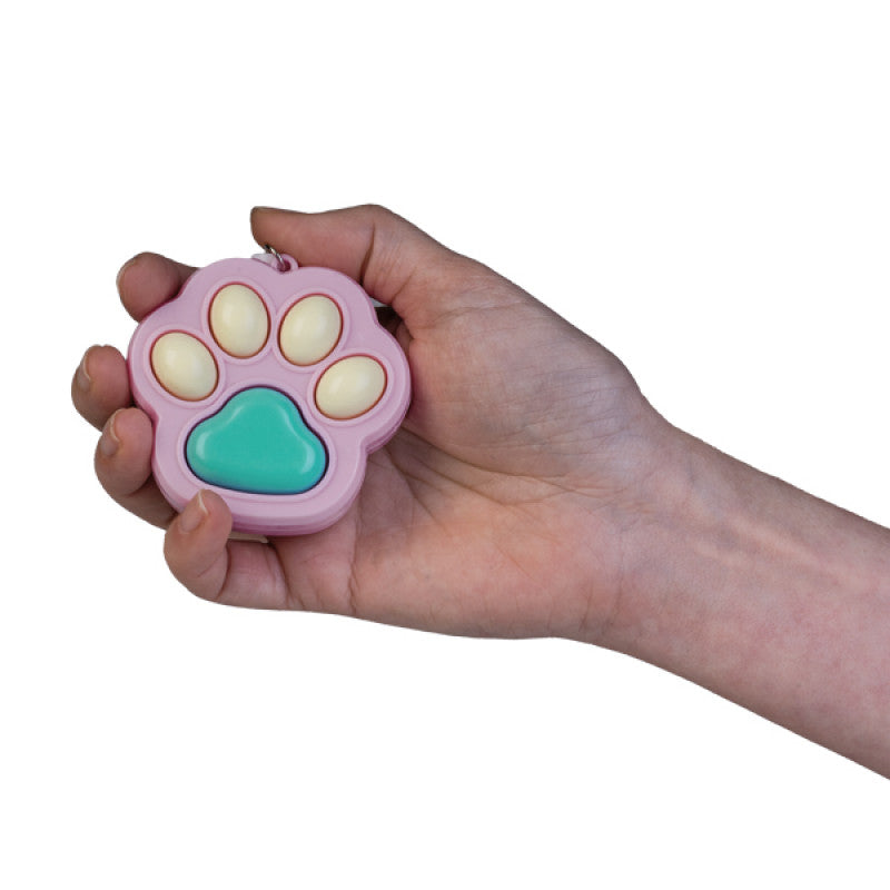 Cat Paw Click Fidget Keychain