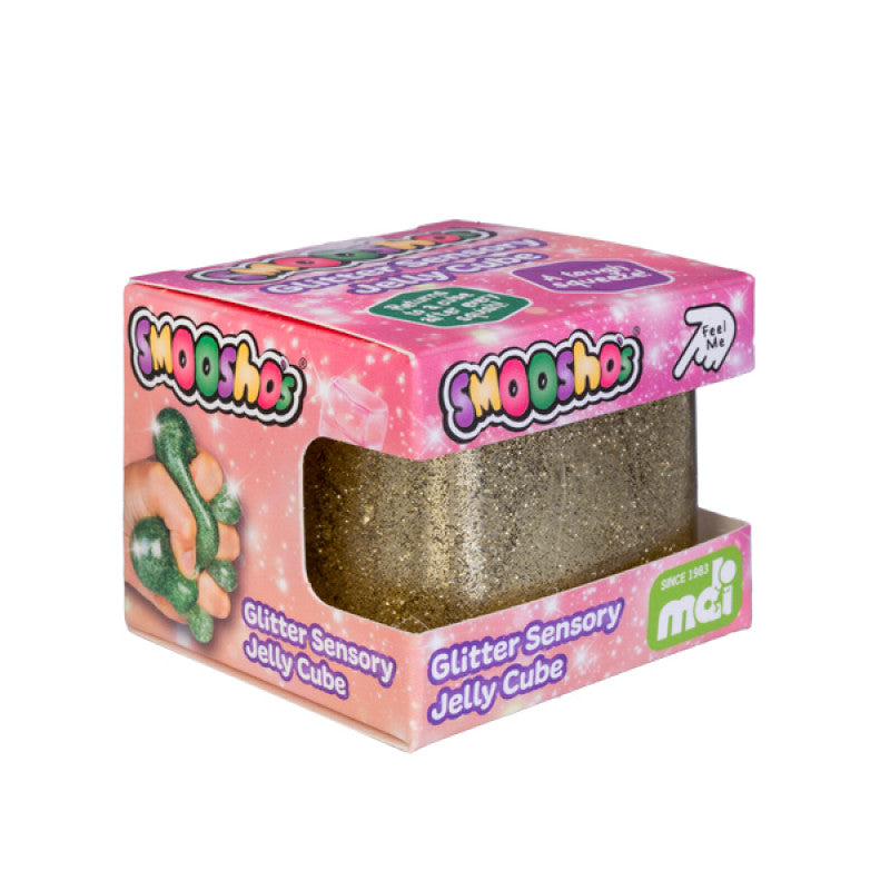 Smoosho&#39;s Glitter Sensory Jelly Cube