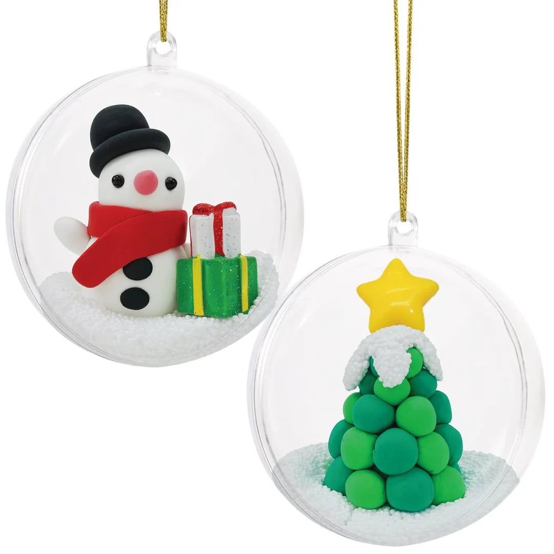 Tiger Tribe Clay Craft - Ornament Kit - Snowman & Tree