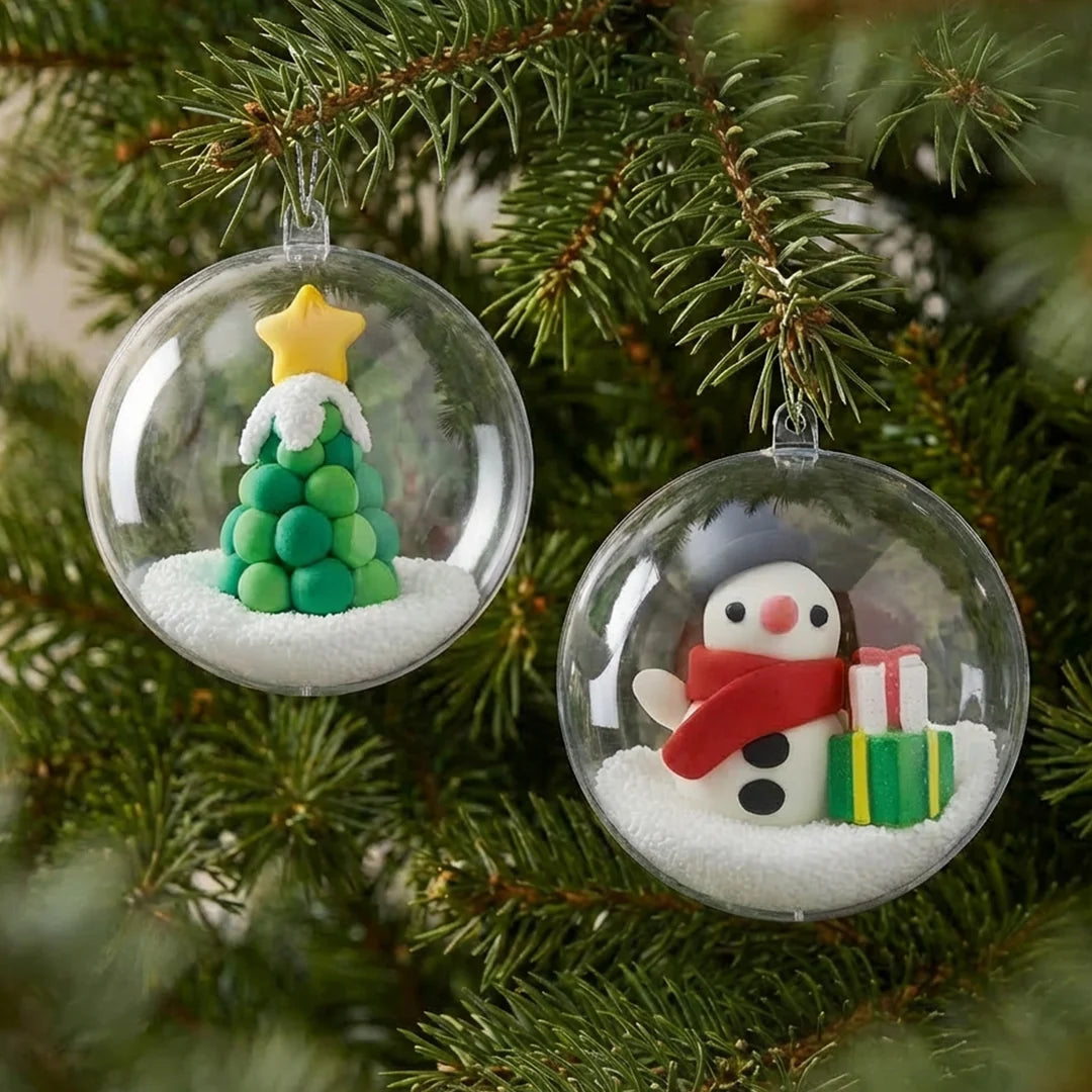 Tiger Tribe Clay Craft - Ornament Kit - Snowman & Tree