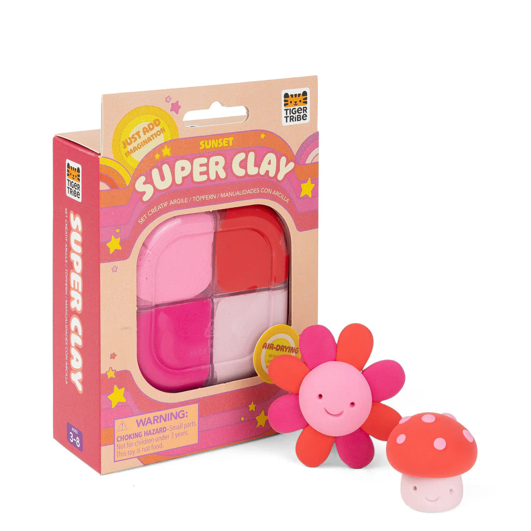 Tiger Tribe Super Clay - Sunset (Red + Pink)