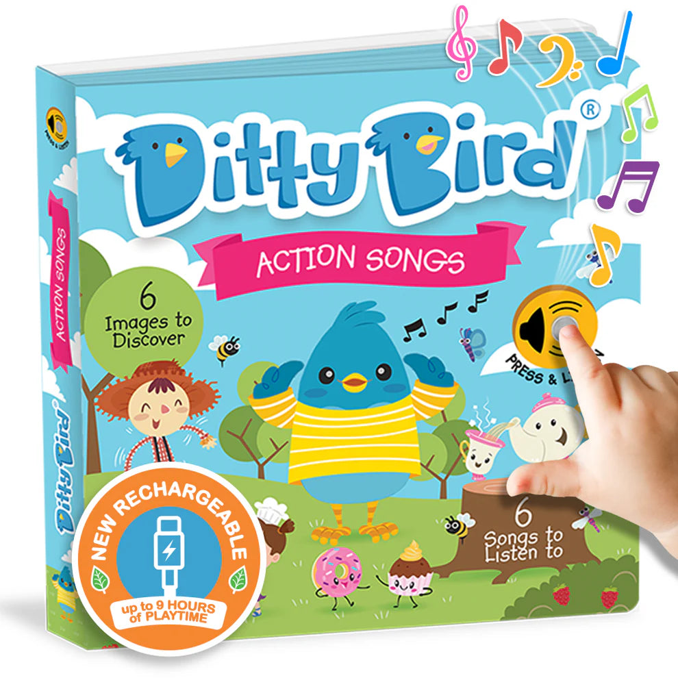 Ditty Bird Rechargeable Book - Action Songs