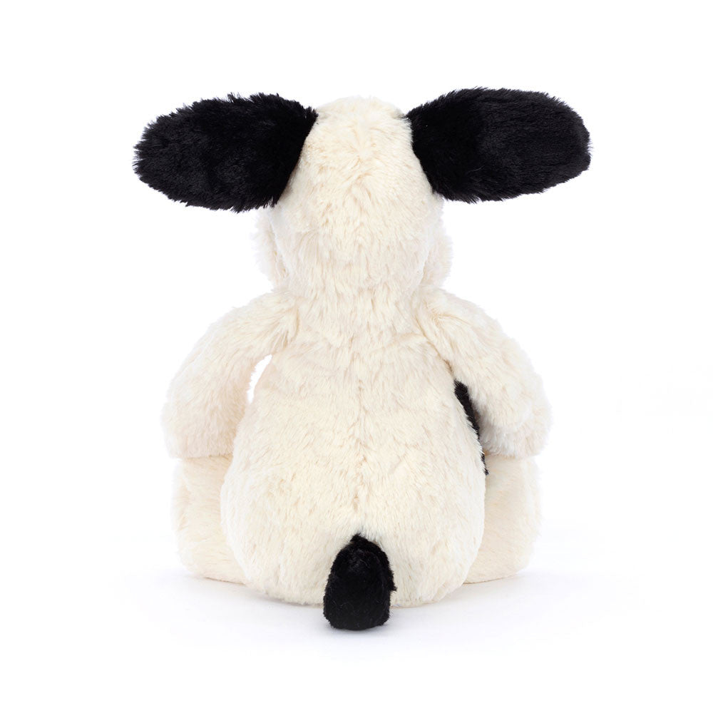 Jellycat Bashful Black & Cream Puppy - Medium