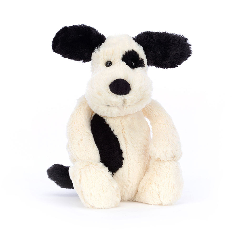 Jellycat Bashful Black & Cream Puppy - Small