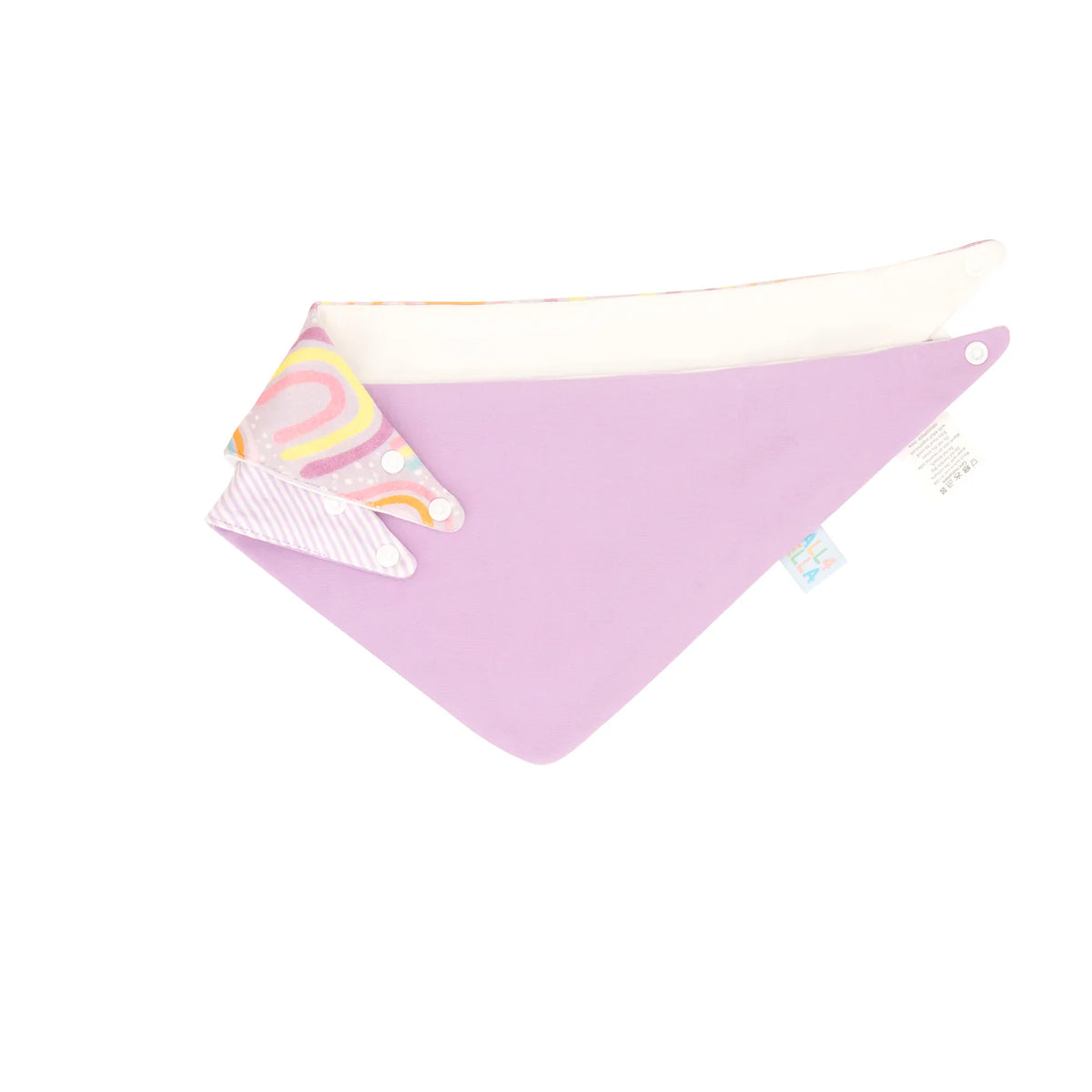 All4Ella Bandana Bibs 2 Pack - Lilac Rainbows