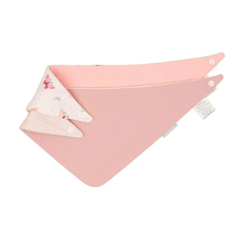All4Ella Bandana bibs 2pk - Sweet Butterfly
