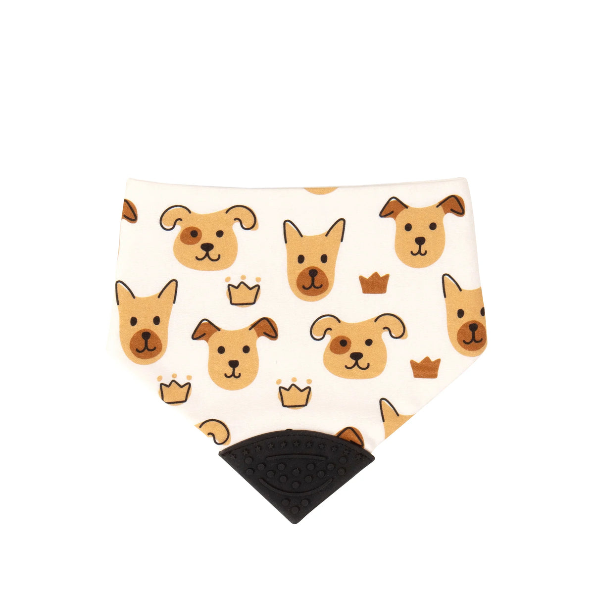 All4Ella Bandana Bib with Silicone Teether - Puppies