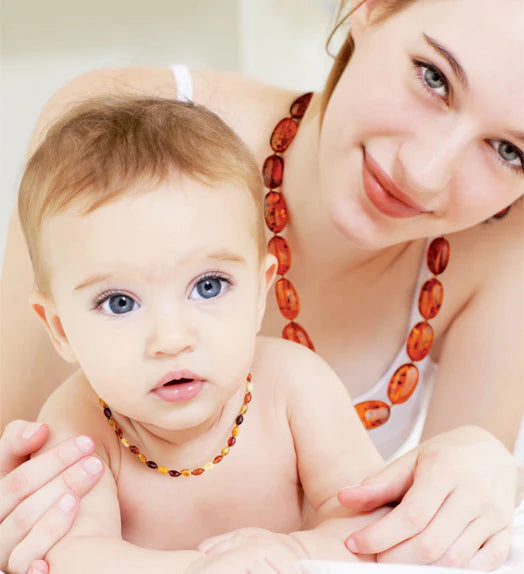 The Amber Centre Baby Amber Necklace - Mixed Colours