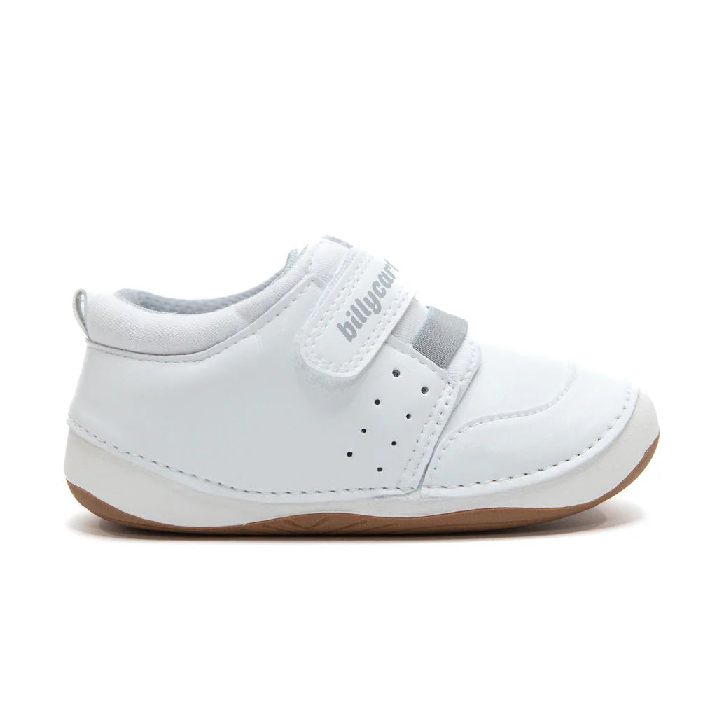 Billycart Brooklyn 2.0 white baby and toddler sneakers