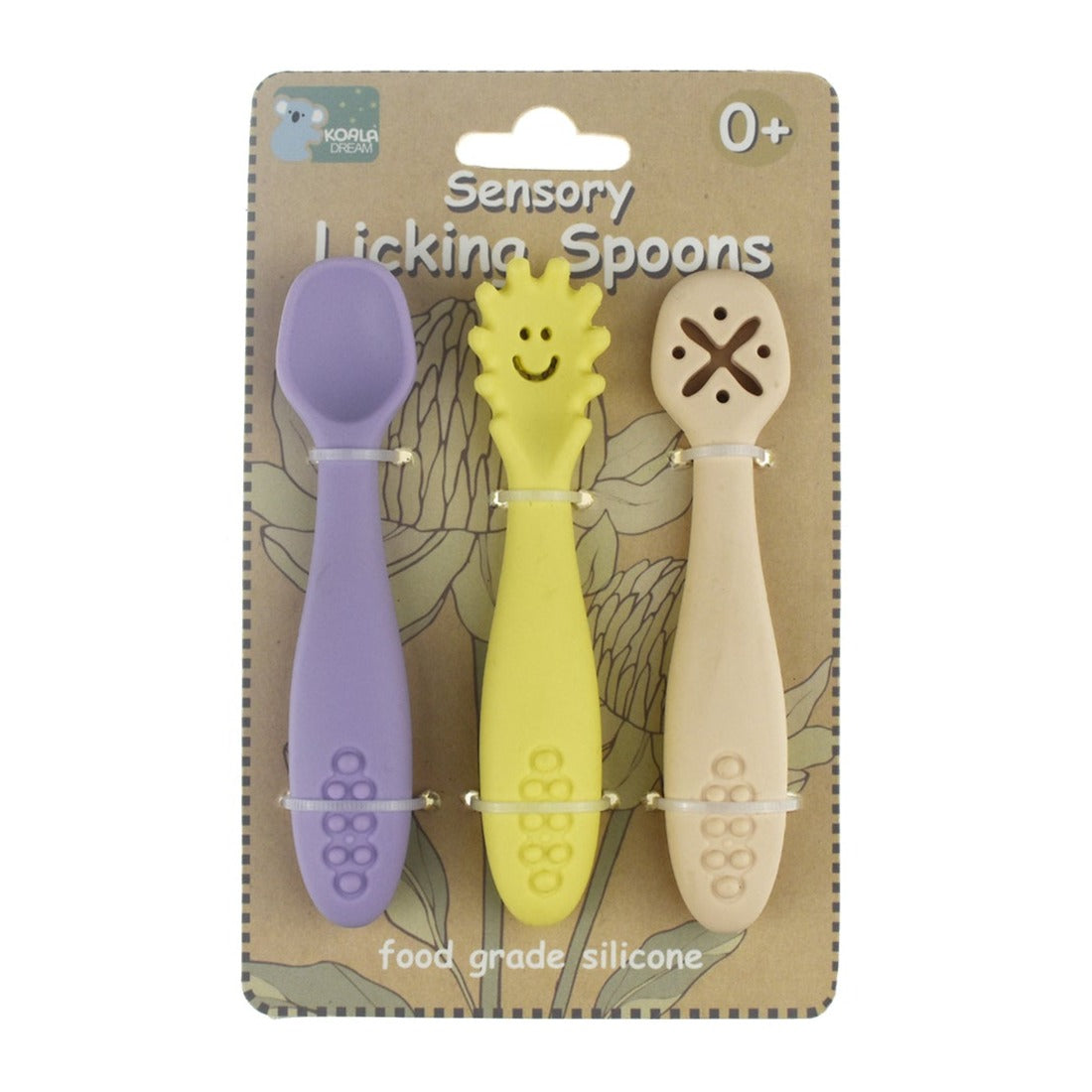 Koala Dream Sensory Silicone Licking Spoons