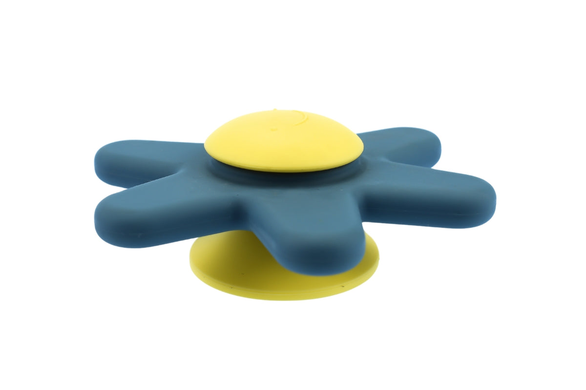 Koala Dream - Daisy Silicone Suction Spinner- Blue