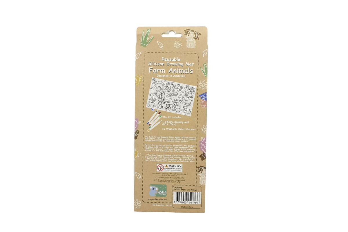 Koala Dream Reusable Silicone Drawing Mat - Australian Animals