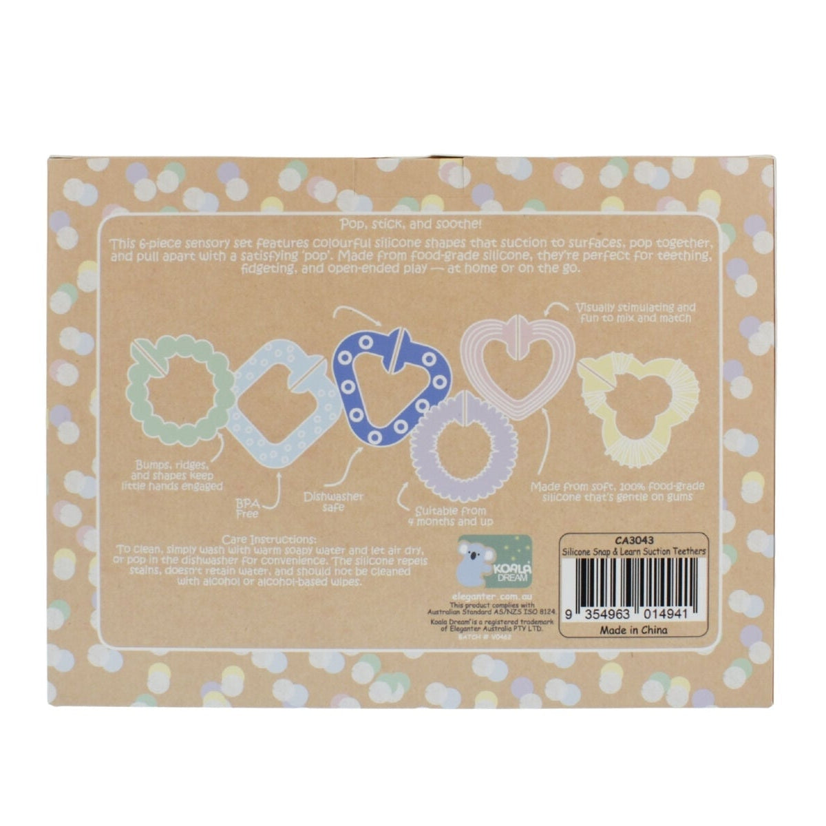 Koala Dream Snap and Learn Suction Teethers