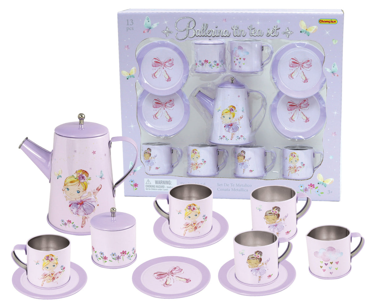 Kaper Kidz Ballerina Tin Tea Set