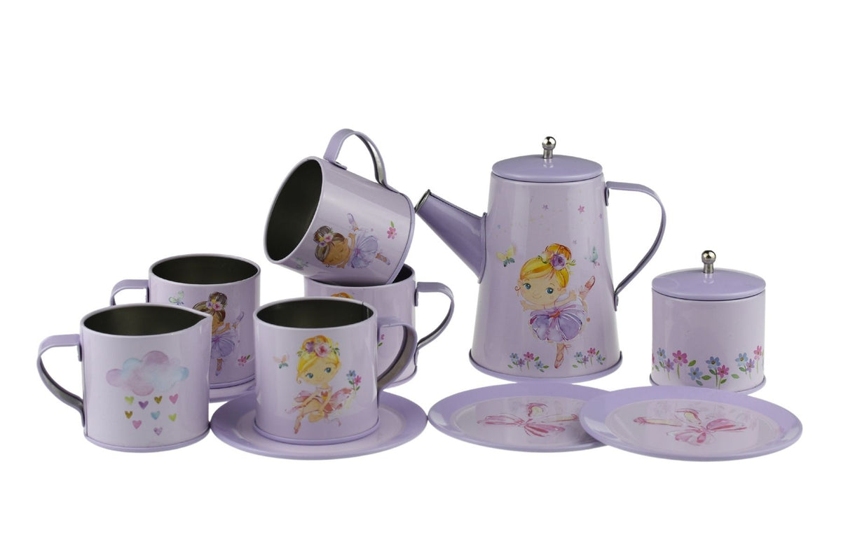 Kaper Kidz Ballerina Tin Tea Set