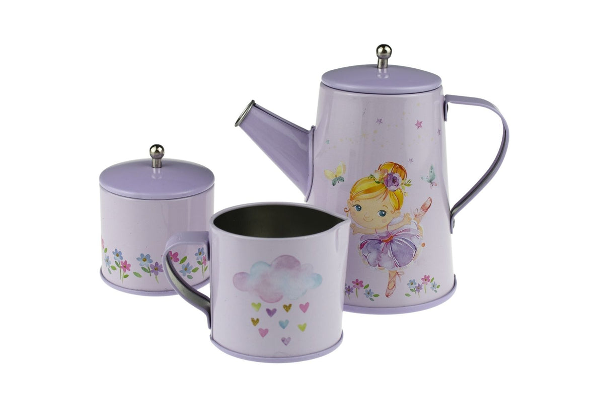 Kaper Kidz Ballerina Tin Tea Set