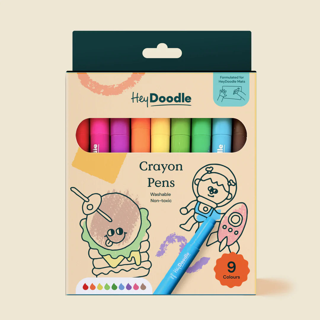 HeyDoodle Washable Crayon Pens