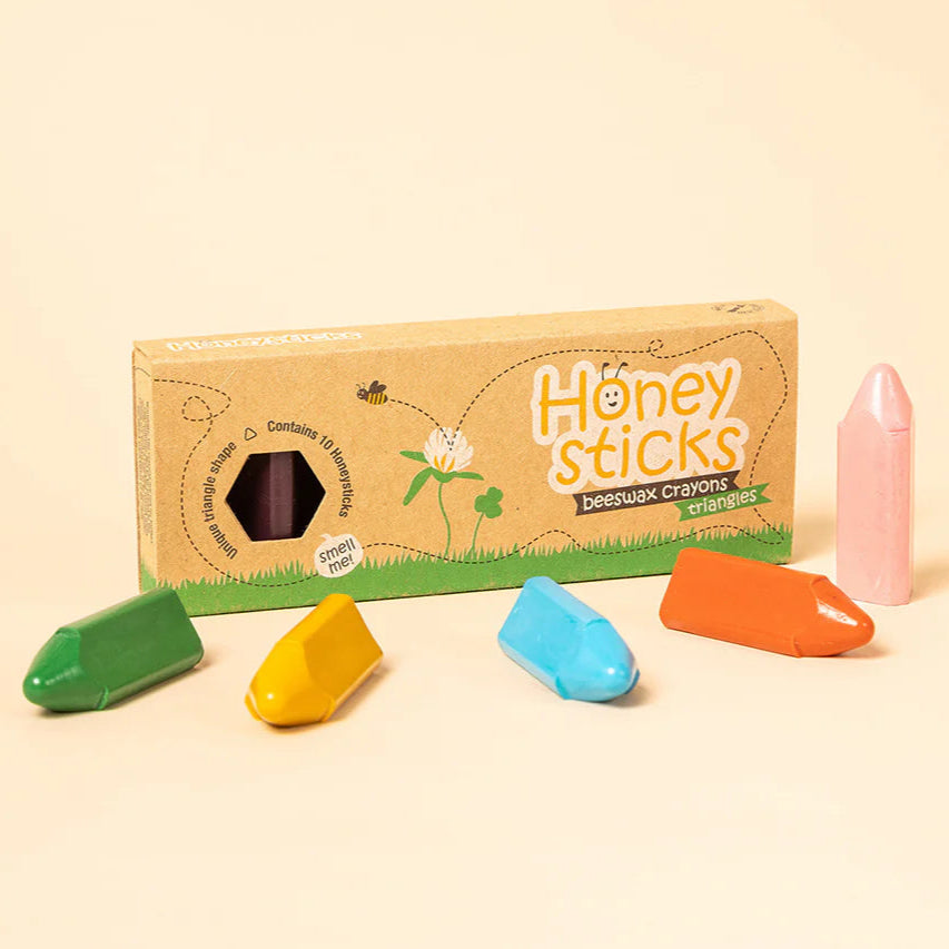 Honeysticks Beeswax Crayon Triangles