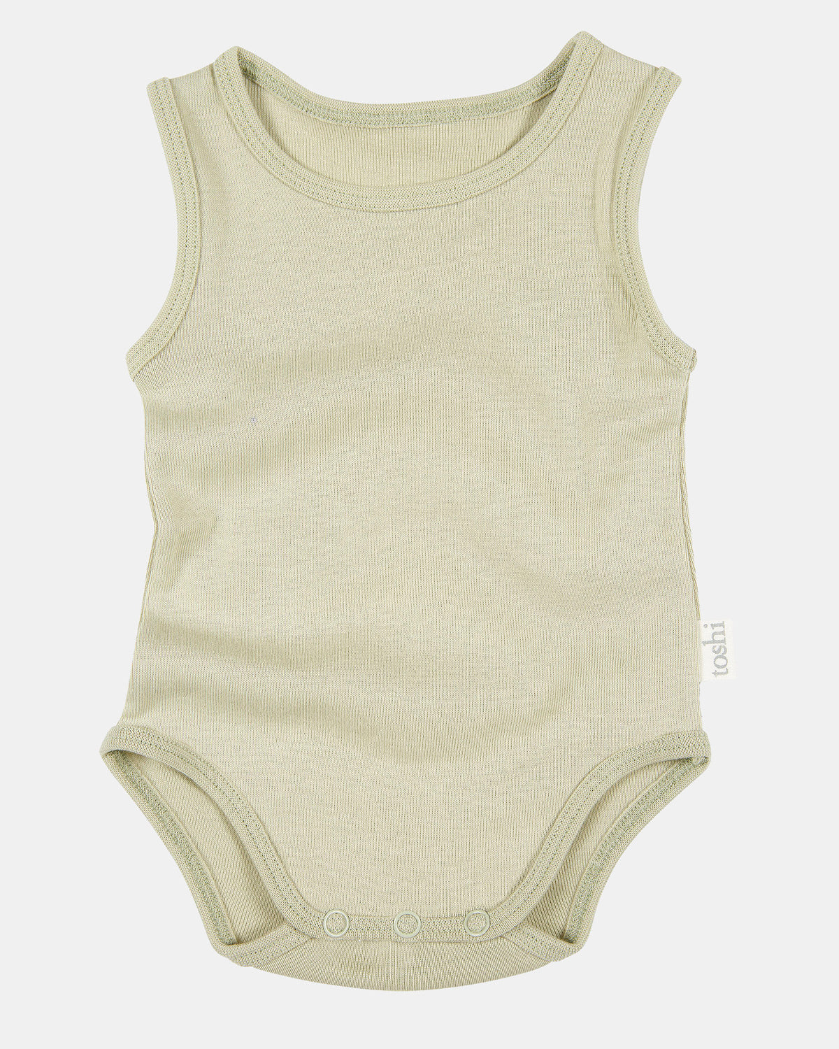 Toshi Dreamtime Organic Onesie Singlet - Thyme