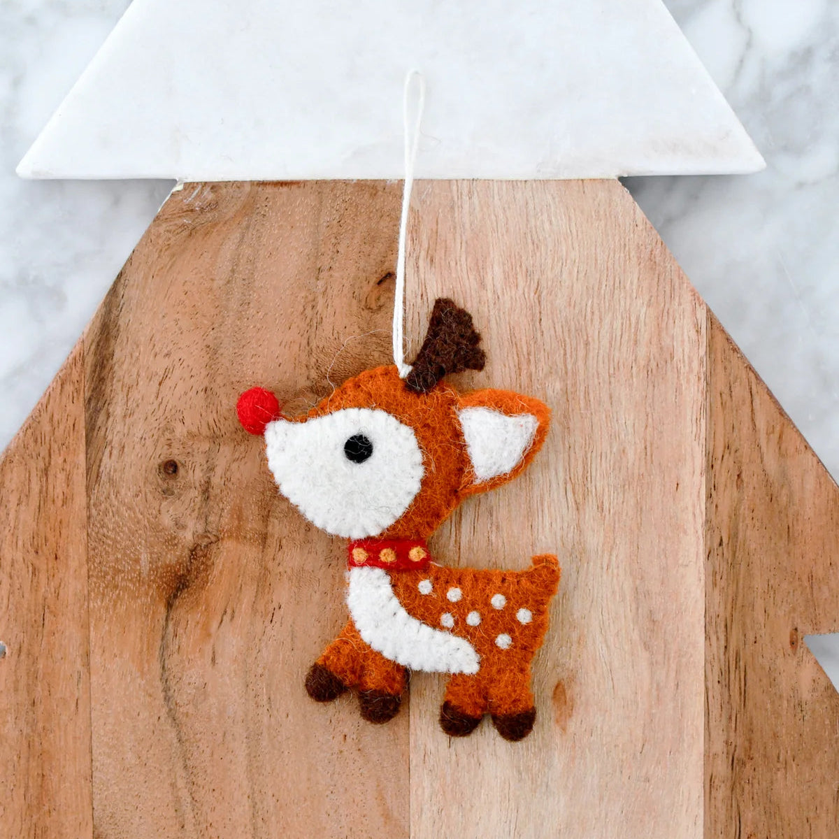 Tara Treasures Felt Reindeer Ornament