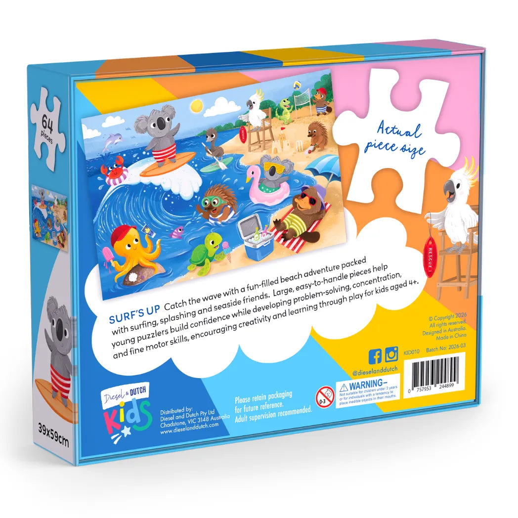 D&D Kids Surf's Up 64pc Jigsaw Puzzle