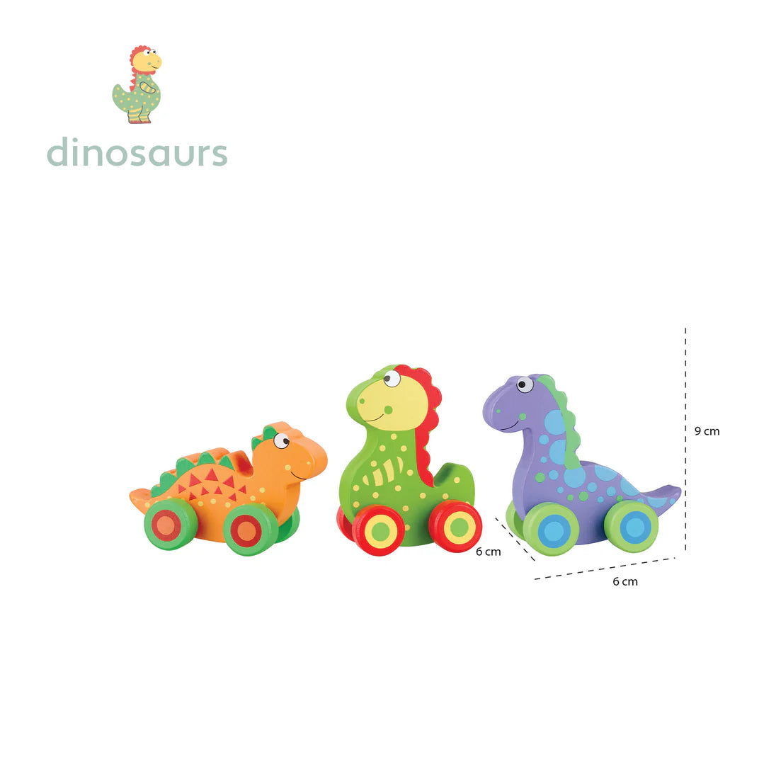 First Push Along Dinosaur Set