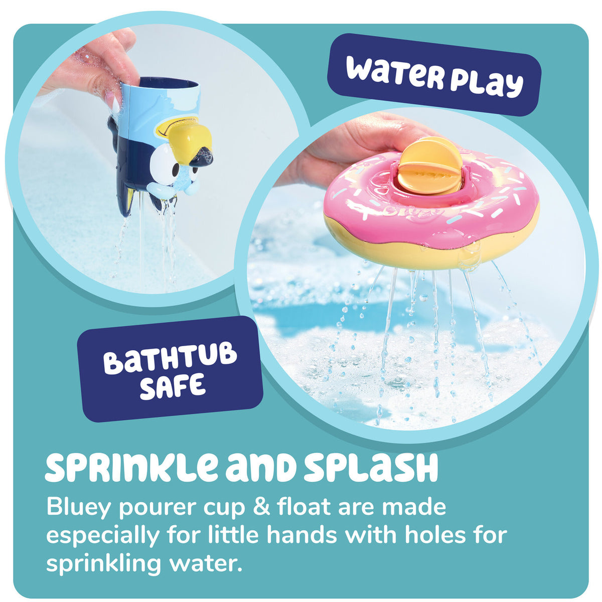 Tomy Bluey Splash and Float Bath Toy