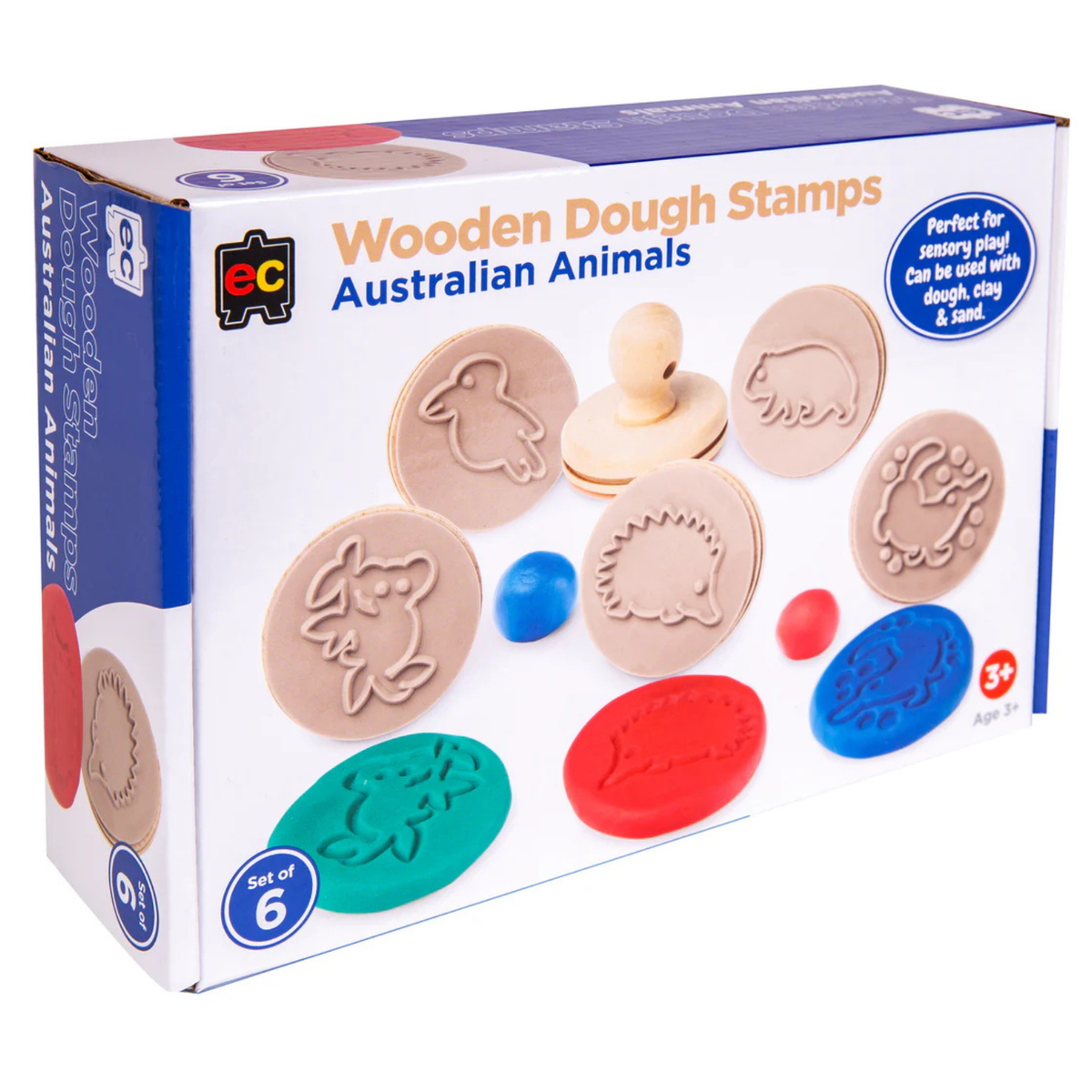 EC Wooden Dough Stamps - Australian Animals