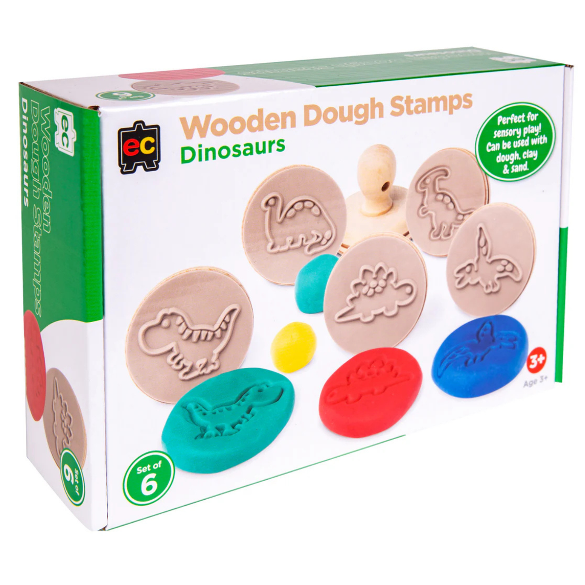 EC Wooden Dough Stamps - Dinosaurs