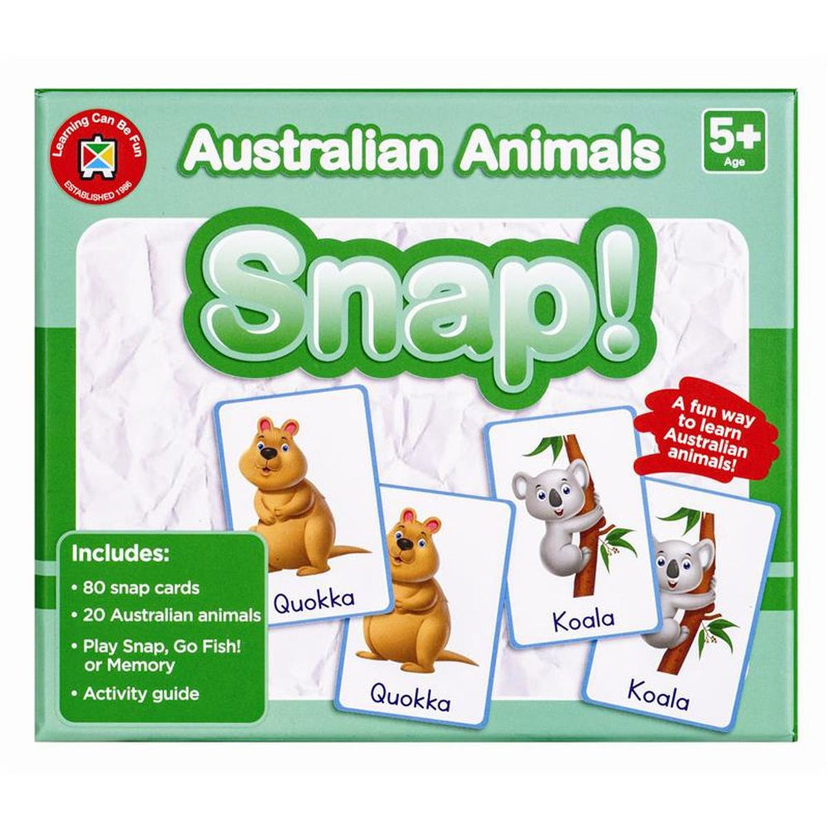Learning Can Be Fun Australian Animals Snap!