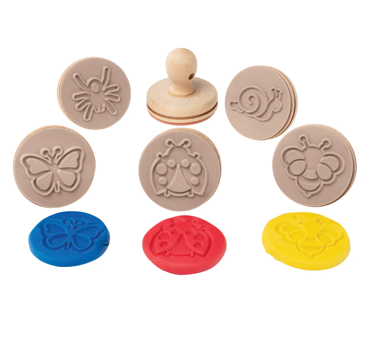 EC Wooden Dough Stamps - Bugs