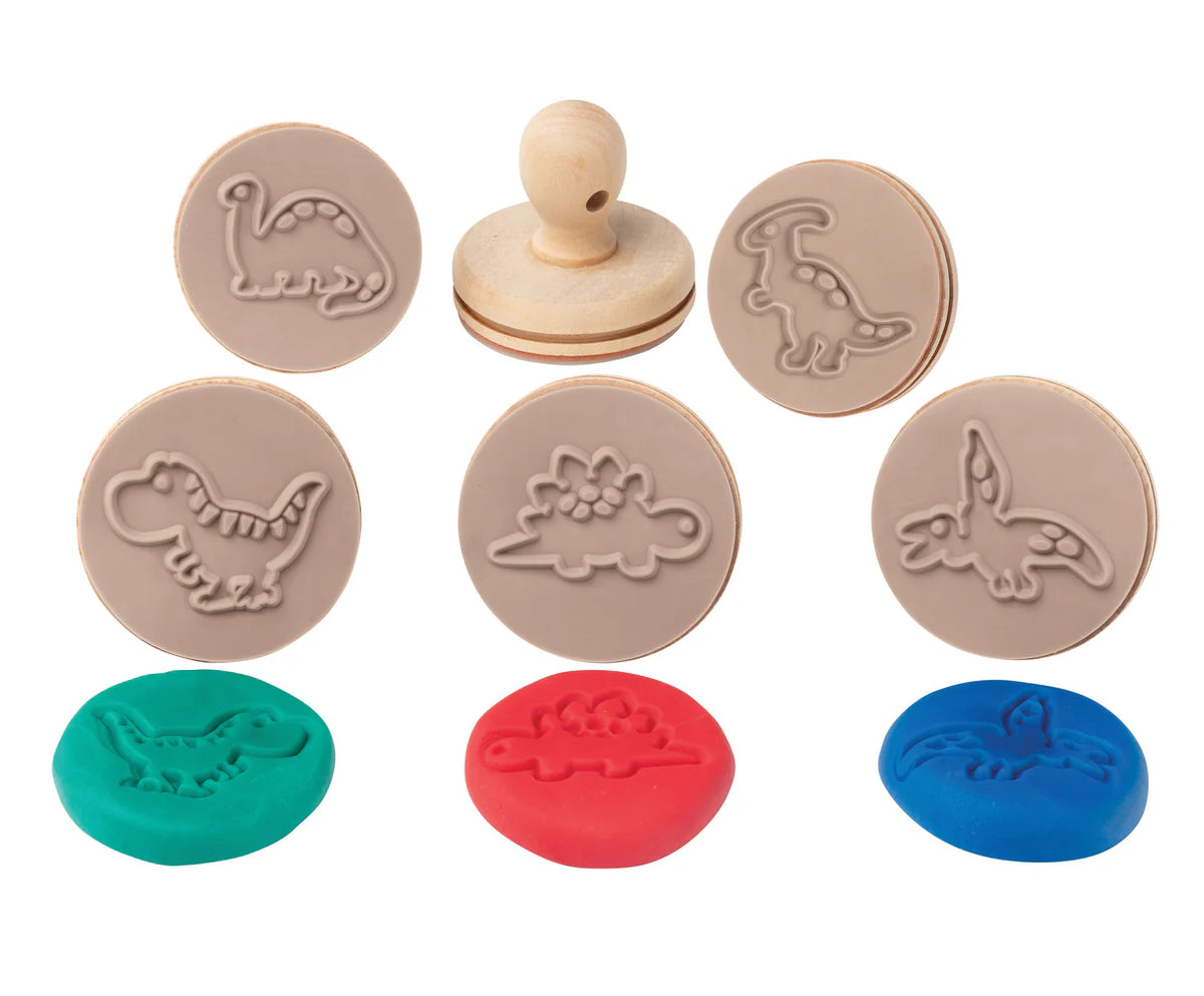 EC Wooden Dough Stamps - Dinosaurs