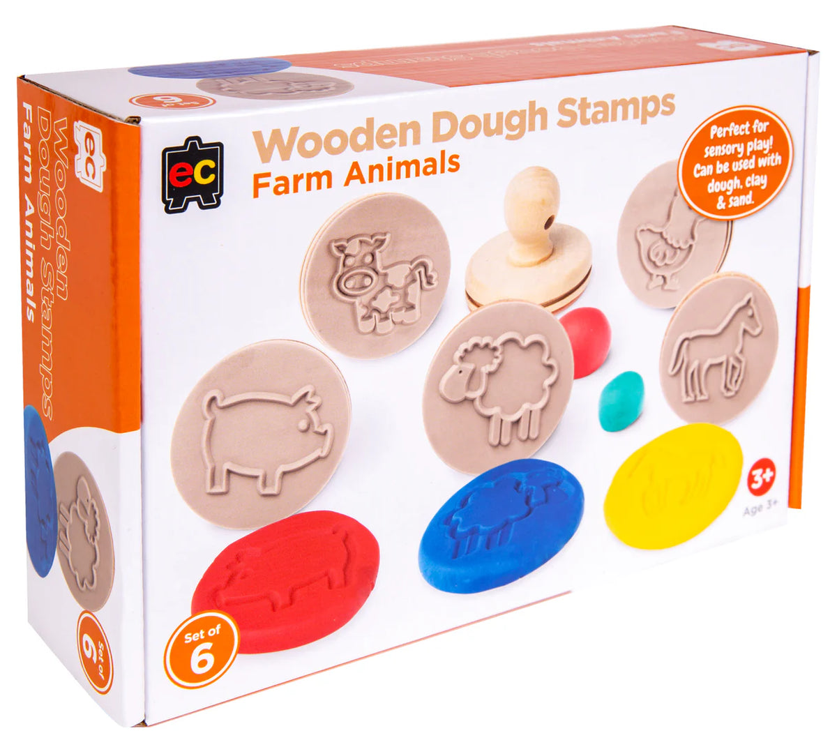 EC Wooden Dough Stamps - Farm