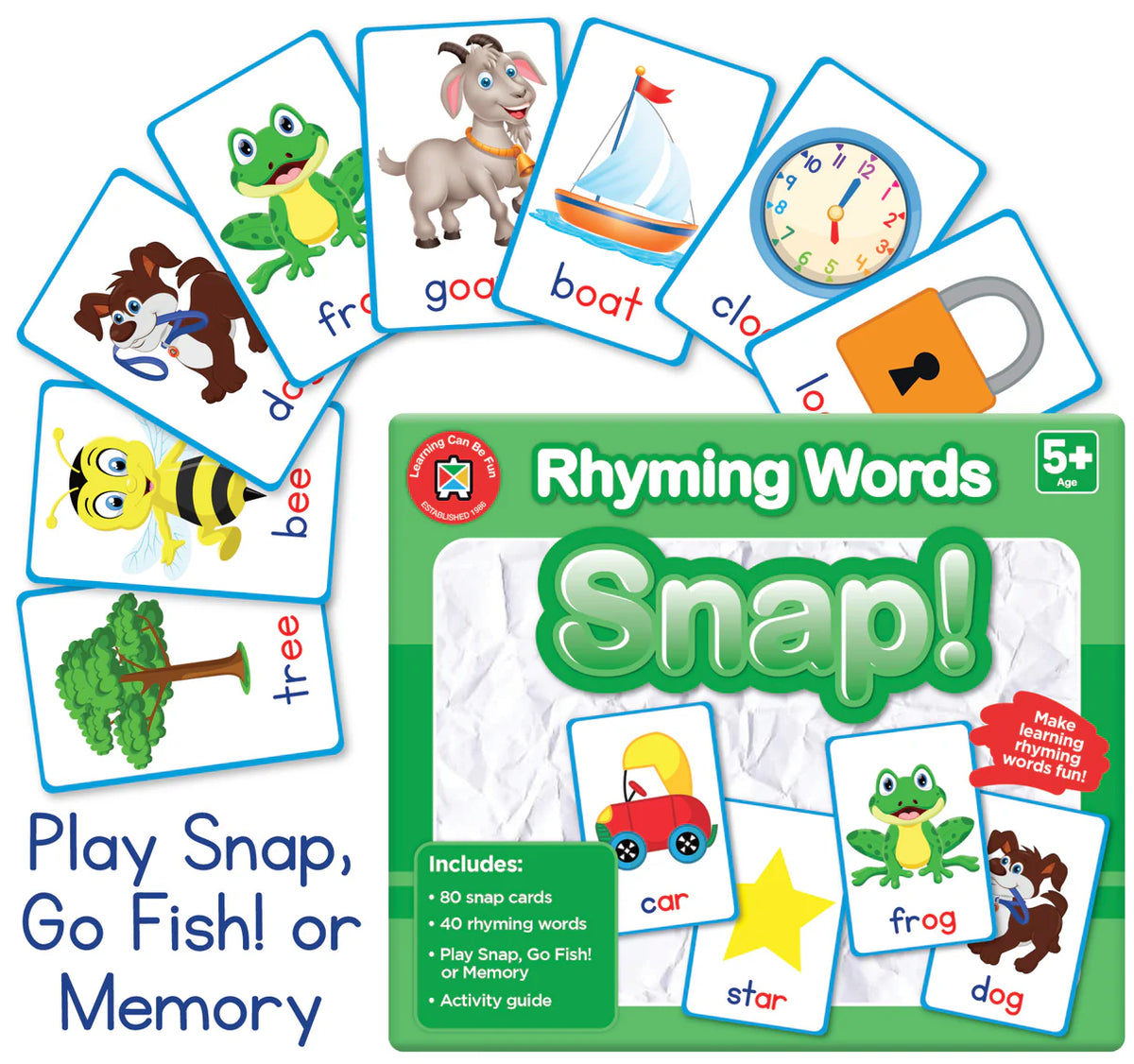 Learning Can Be Fun Rhyming Words Snap!