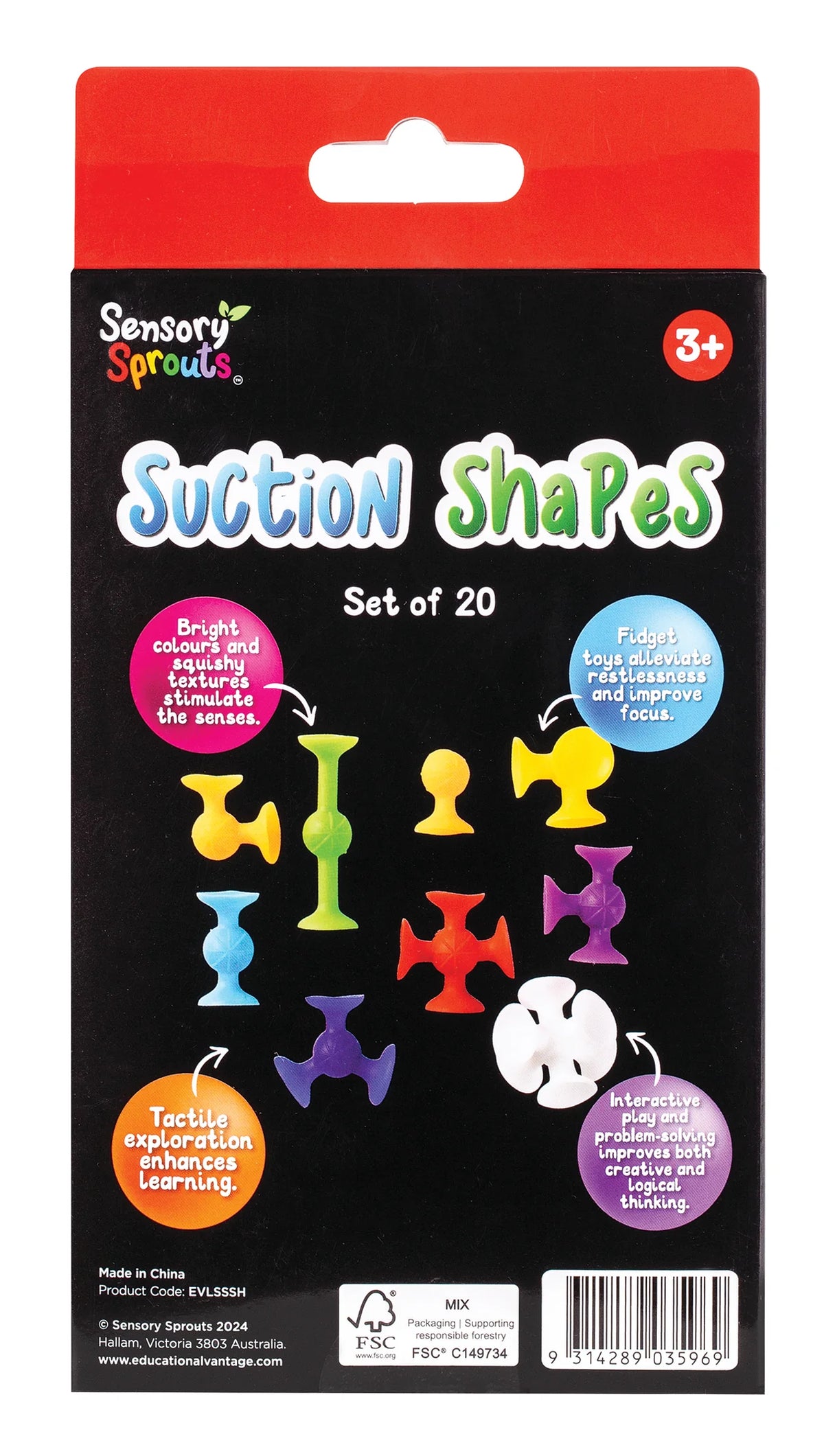 Sensory Sprout Suction Shapes