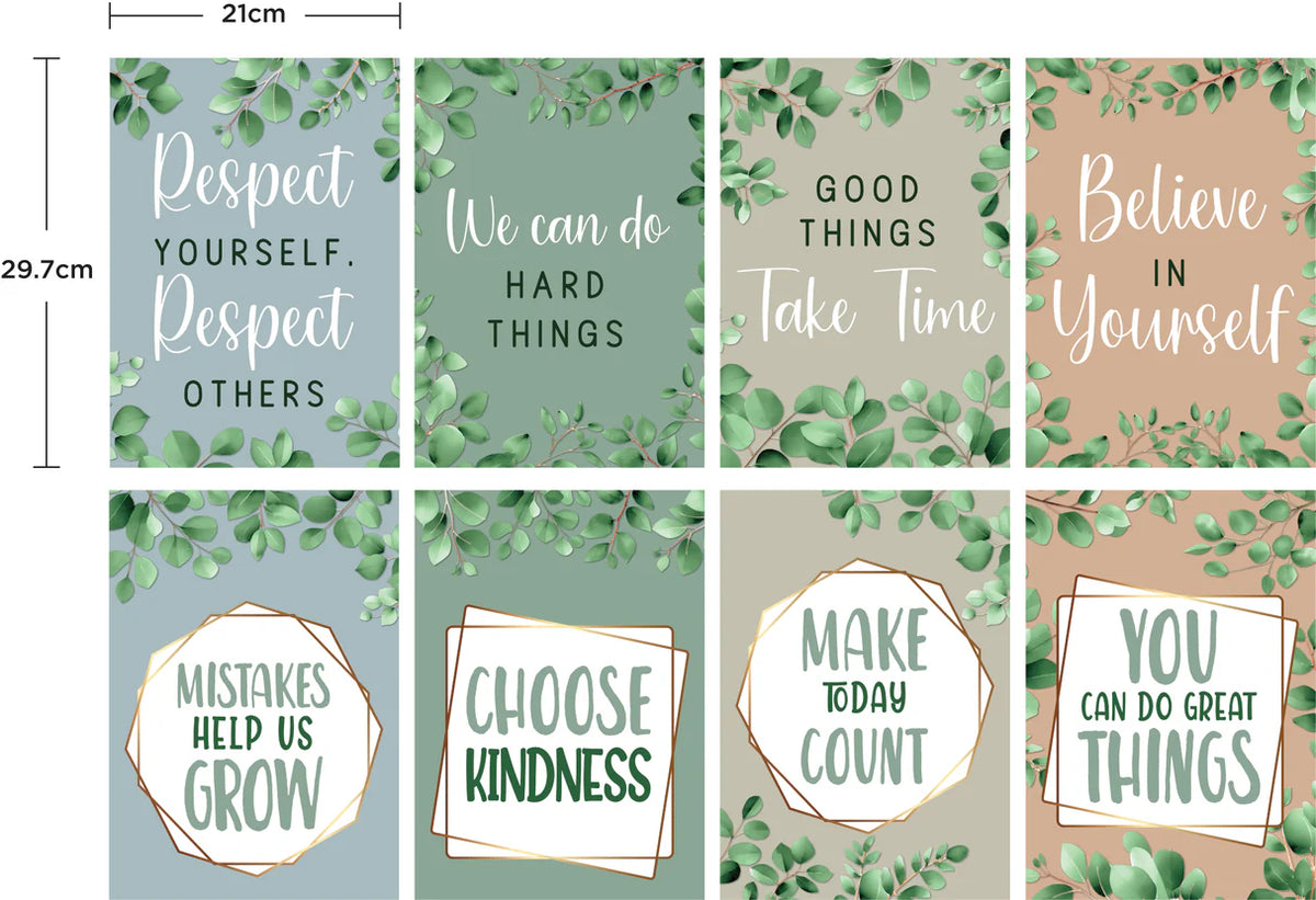 Eucalyptus Essentials Motivational Poster Set