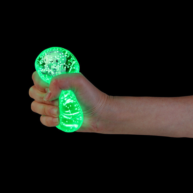 Smooshos Super Squeeze Diamond Sphere Glow in the Dark Sea Animal