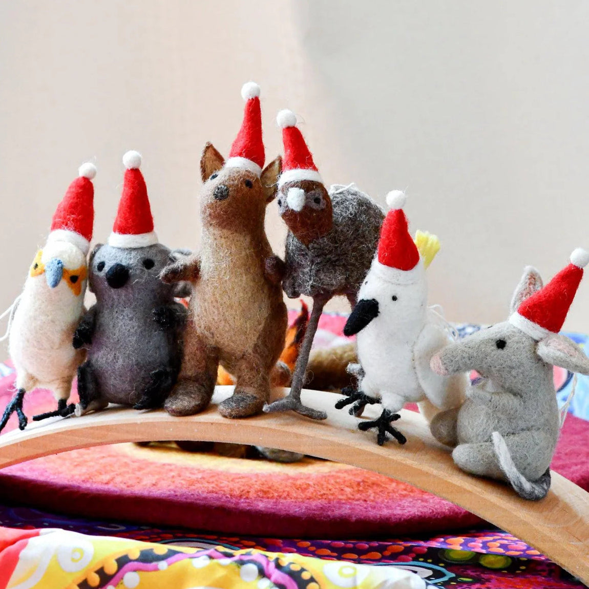 Tara Treasures  Felt Australian Christmas Emu