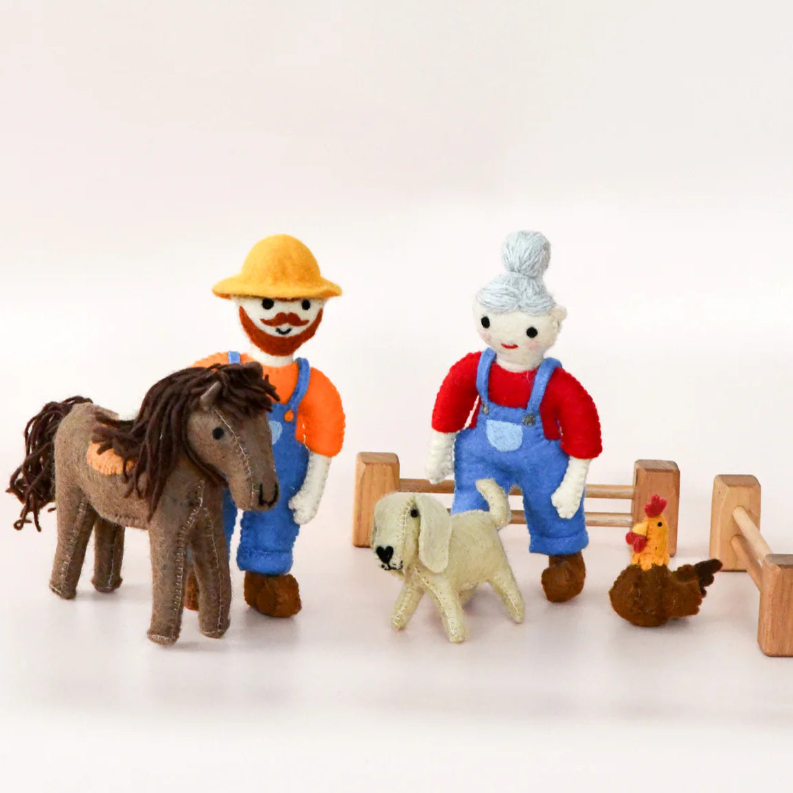 Tara Treasures Felt Old MacDonald Female Farmer
