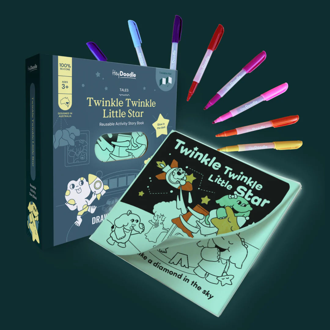 HeyDoodle Twinkle Twinkle Little Star Reusable Colouring Book