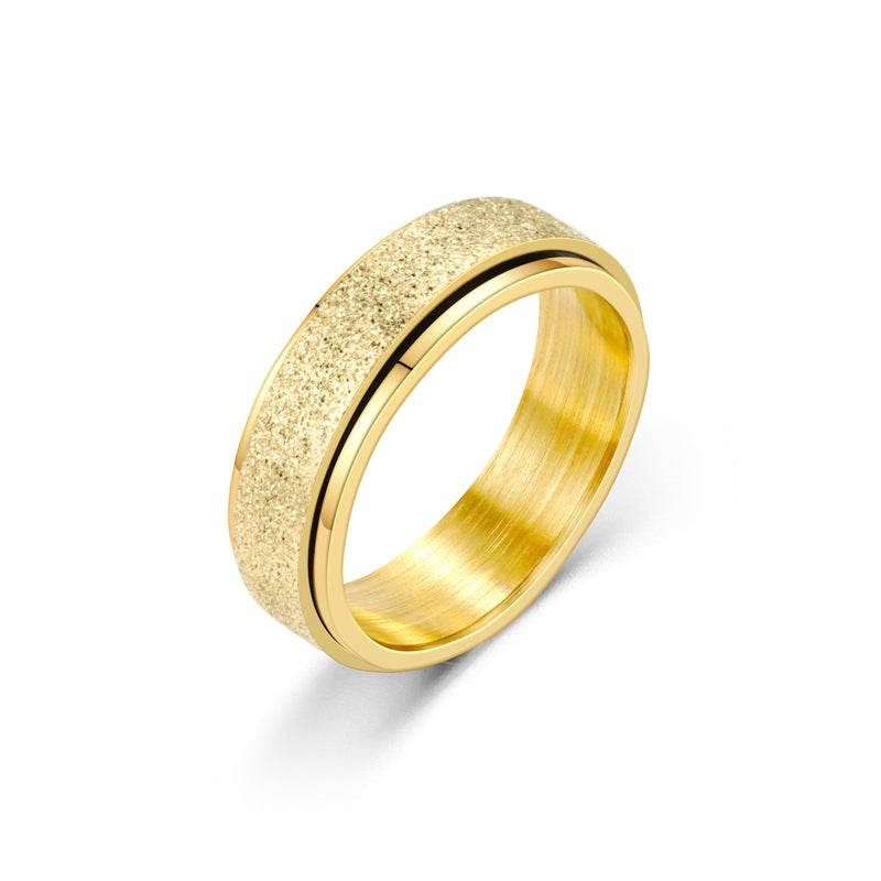 Frosted Gold Fidget Ring