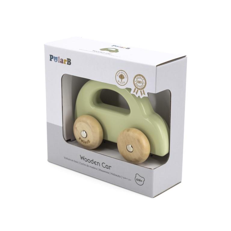 Polar B Wooden Car - Green