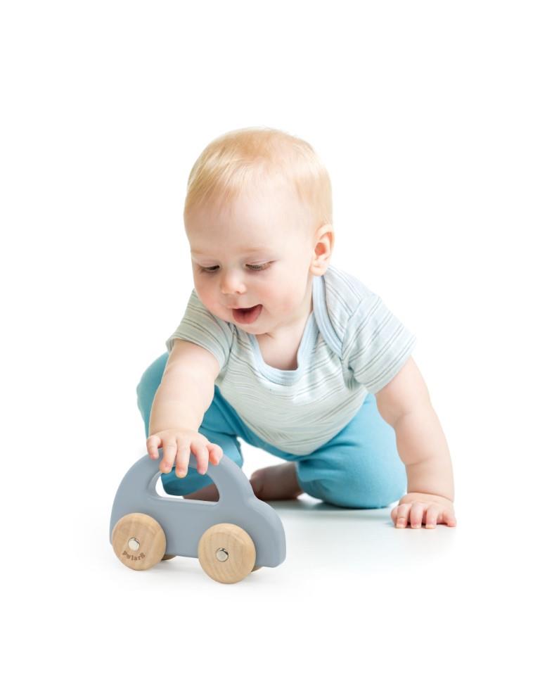 Polar B Wooden Car - Blue