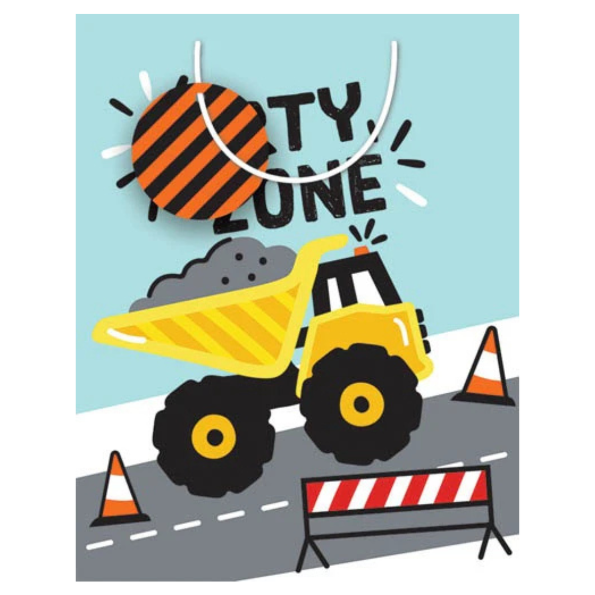 Gift Bag Medium: Construction "Party Zone"