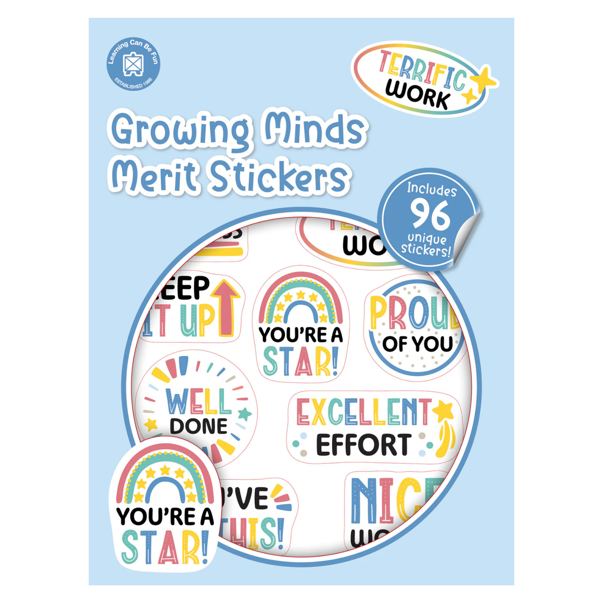 Merit Sticker Book - Growing Minds
