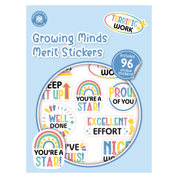 Growing Minds Sticker Book – 96 Stickers - That's Cute!