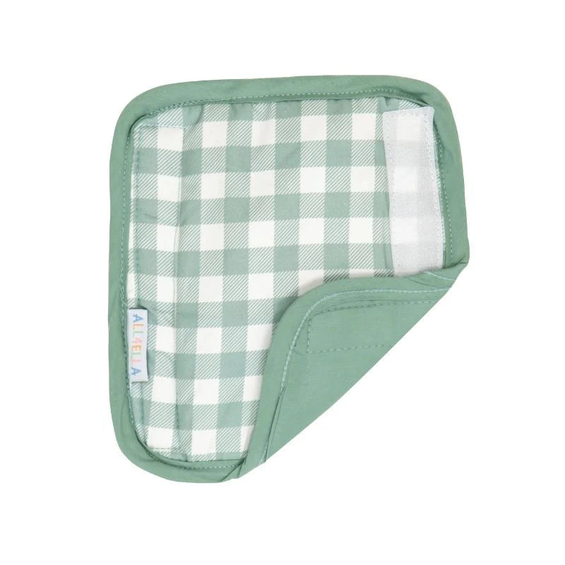 All4Ella Reversible Harness Covers - Gingham Sage